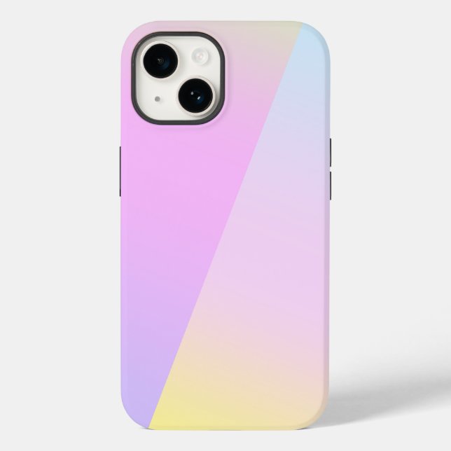 Simple Modern Rainbow colourful gradient Watercolo Case-Mate iPhone Case (Back)