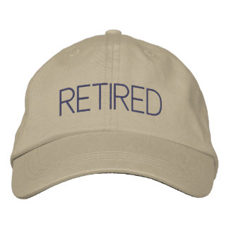 Simple Modern Retirement Gift Retired Embroidered Hat
