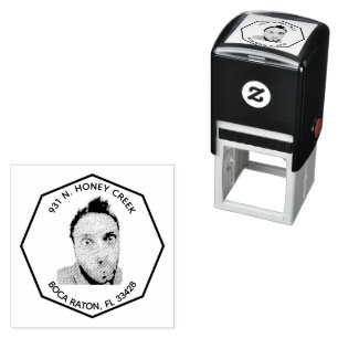 Simple Modern Return Address Clean Custom Design Self-inking Stamp