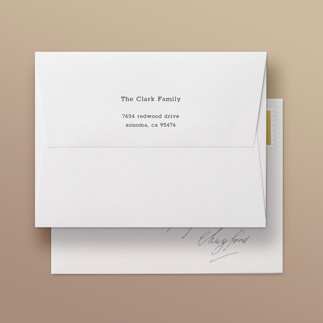 Simple Modern Return Address  Envelope (Creator Uploaded)