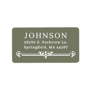 Simple Modern Return Address Labels