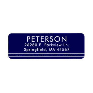 Simple Modern Return Address Labels