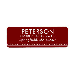 Simple Modern Return Address Labels