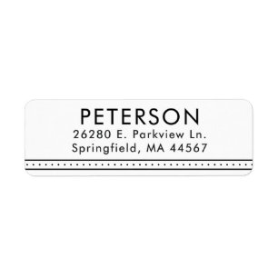 Simple Modern Return Address Labels