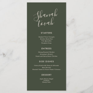Simple Modern Rosh Hashanah Dinner Menu