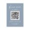 Simple Modern RSVP with QR Code | Dusty Blue