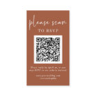 Simple Modern RSVP with QR Code | Terracotta