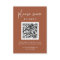 Simple Modern RSVP with QR Code | Terracotta