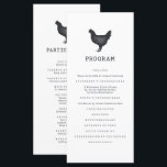 Simple Modern Rustic Country Farmhouse Wedding Programme<br><div class="desc">Design is composed of simple,  modern,  country rustic farmhouse design elements with simple typography. 

This is designed by White Paper Birch Co. exclusive for Zazzle.

Available here:
http://www.zazzle.com/store/whitepaperbirch</div>