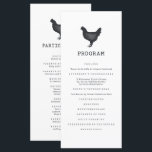 Simple Modern Rustic Country Farmhouse Wedding Programme<br><div class="desc">Design is composed of simple,  modern,  country rustic farmhouse design elements with simple typography. 

This is designed by White Paper Birch Co. exclusive for Zazzle.

Available here:
http://www.zazzle.com/store/whitepaperbirch</div>