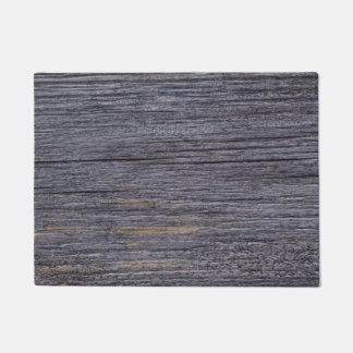 Simple Modern Rustic Grey Wood Grain Farm House Doormat