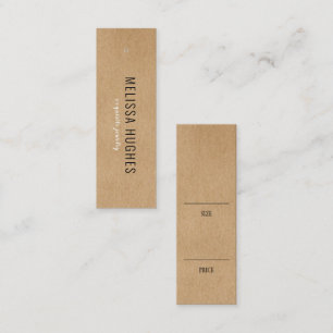 Simple Modern Rustic Kraft Product Price Hang Tag