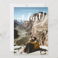 Simple Modern Rustic Photo Engagement Party