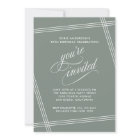 Simple Modern Sage Green 50th Birthday Party