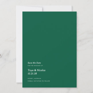 Simple Modern Save the Dates Invitation
