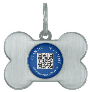 Simple Modern Scan me if Lost Dog Cat Scannable Pet ID Tag