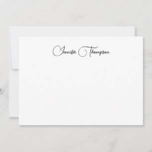 Simple Modern Script Personalise Card