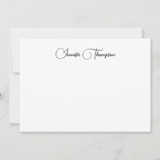 Simple Modern Script Personalise Card