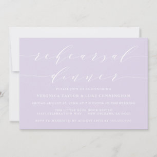 SIMPLE MODERN SCRIPT REHEARSAL DINNER INVITATION