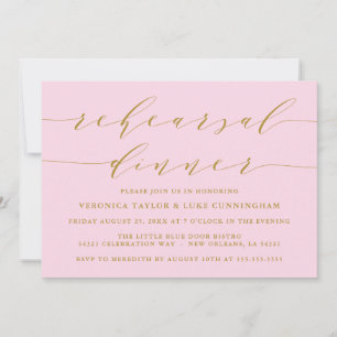 SIMPLE MODERN SCRIPT   REHEARSAL DINNER INVITATION