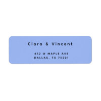 Simple Modern Sea Foam Return Address