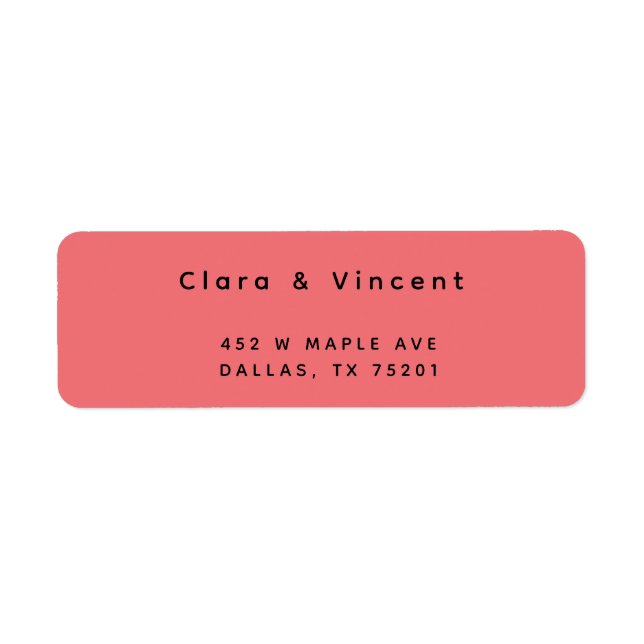 Simple Modern Sea Foam Return Address (Front)