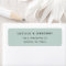 Simple Modern Sea Foam Return Address Label