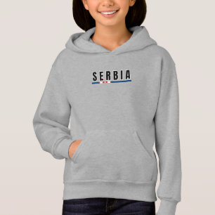 Simple Modern Serbia Art Letter Flag Souvenir 