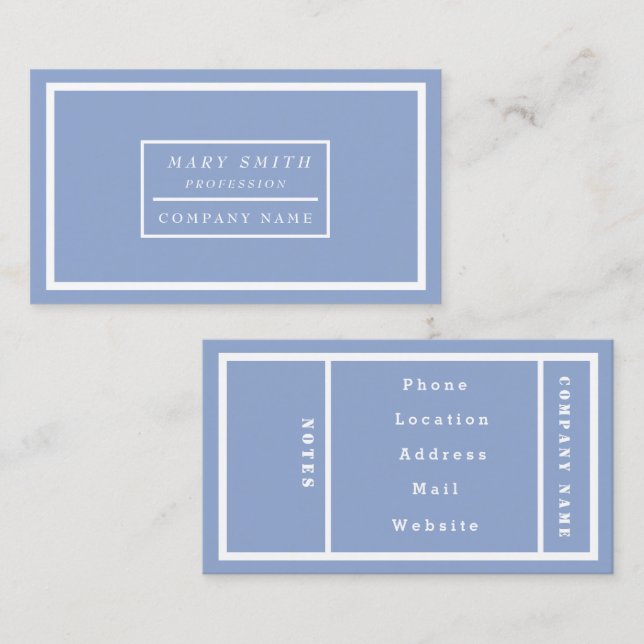 Simple Modern Serenity Business Card (Front/Back)