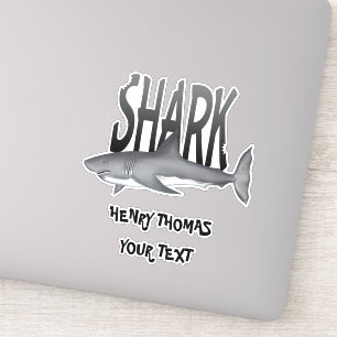 Simple Modern Shark Bite Whimsical Typography