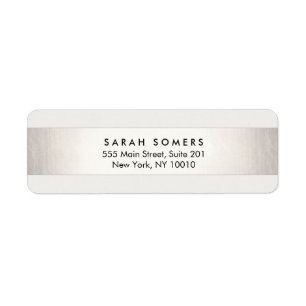 Simple Modern Silver Striped Professional