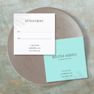Simple Modern Square Appointment Card