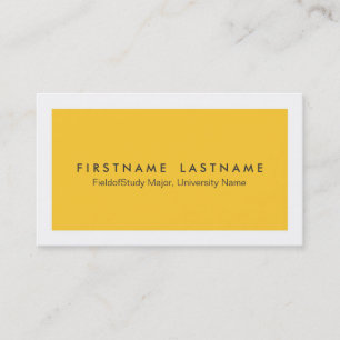 Simple Modern Student Business Cards