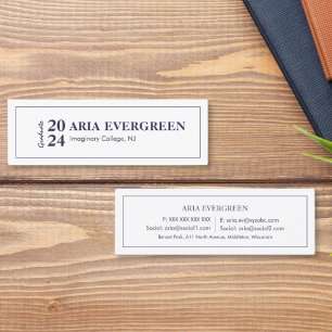 Simple Modern Stylish Graduate Name Card
