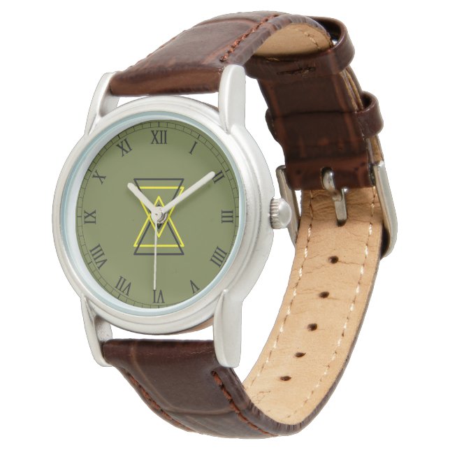 Simple Modern Stylish Wall Clock Watch (Angled)