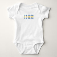 Simple Modern Sweden Swedish Flag Country Souvenir