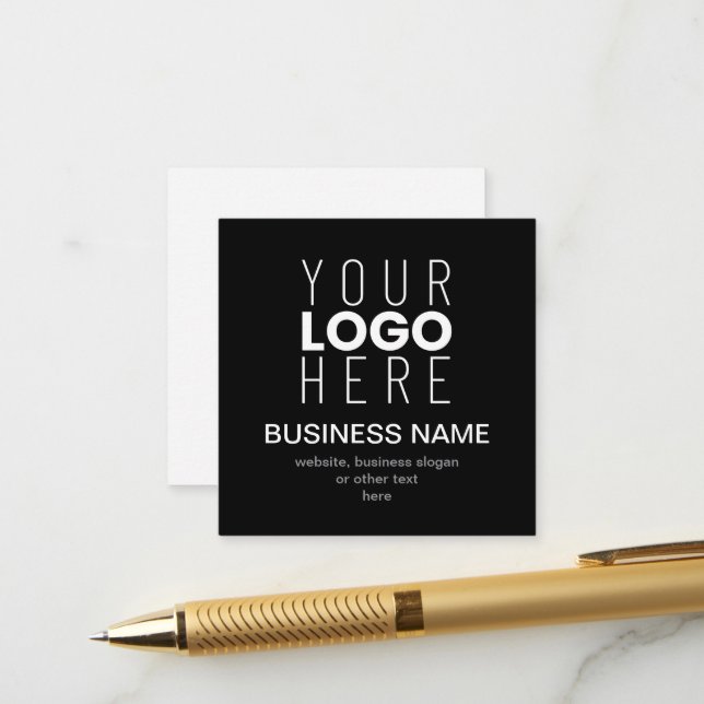 Simple Modern Template for Your Business Logo (Front/Back In Situ)