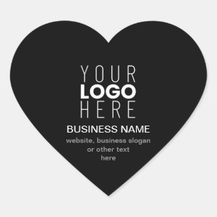 Simple Modern Template for Your Business Logo Heart Sticker