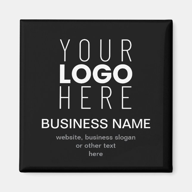 Simple Modern Template for Your Business Logo Magnet (Front)