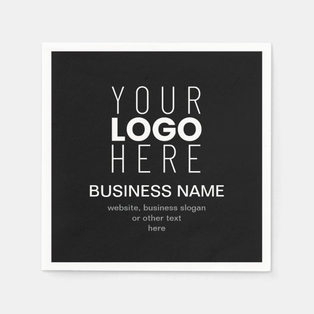 Simple Modern Template for Your Business Logo Napkin (Front)