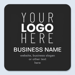 Simple Modern Template for Your Business Logo Square Sticker