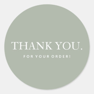 Simple Modern Thank You Sticker Design