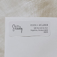 Simple Modern Tiny Human Shindig Return Address