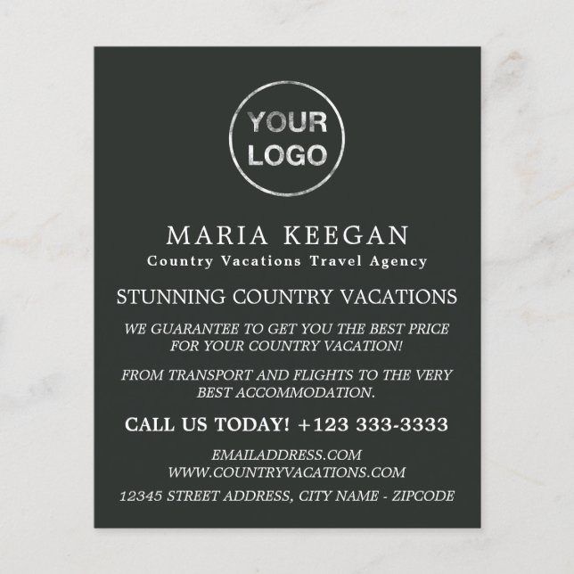Simple & Modern Travel Agency Advertising Flyer (Front)