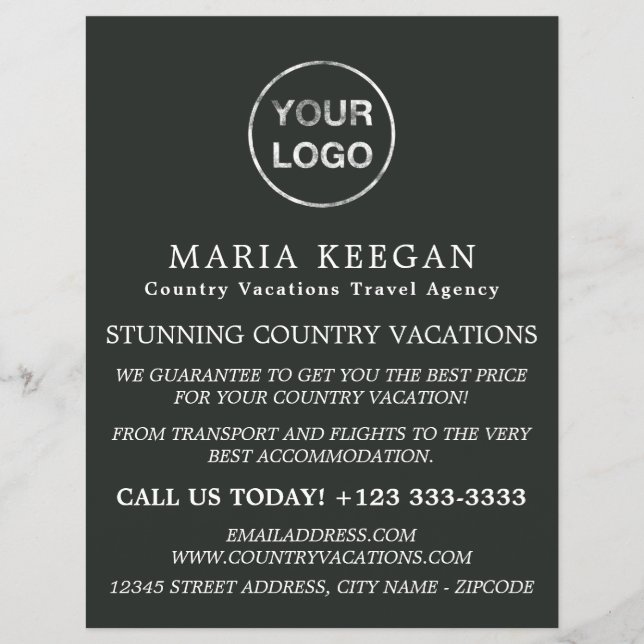 Simple & Modern Travel Agency Advertising Flyer (Front)