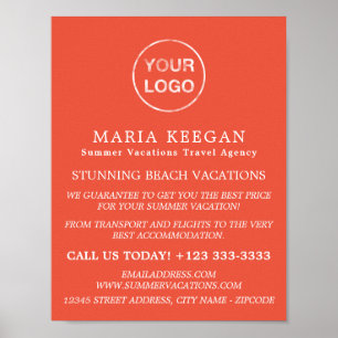 Simple & Modern Travel Agency Advertising Poster