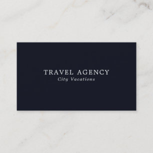 Simple & Modern Travel Agent Business Card
