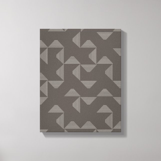Simple, modern, trendy geometric graphic pattern canvas print (Front)