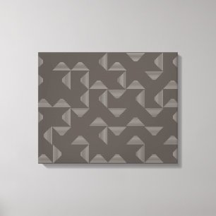 Simple, modern, trendy geometric graphic pattern canvas print