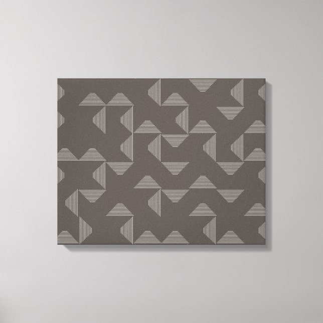 Simple, modern, trendy geometric graphic pattern canvas print (Front)